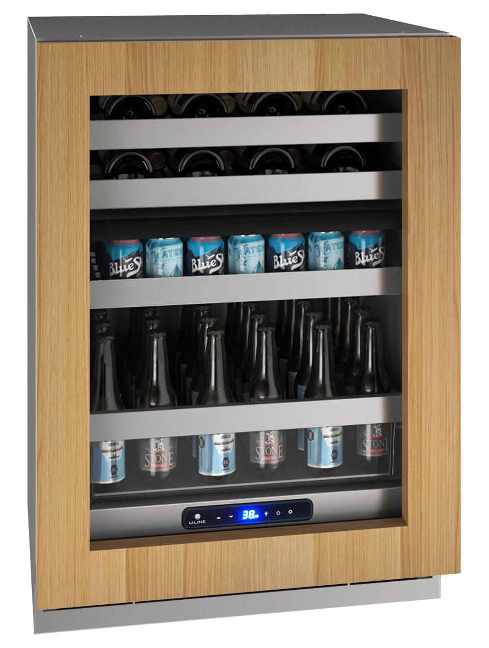 Hbd524 24" Dual-zone Beverage Center With Integrated Frame Finish and Field Reversible Door Swing (115 V/60 Hz)