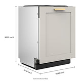 39 dBA Panel-Ready Flush-to-cabinet Dishwasher with FreeFlex™ Fit Third Level Rack