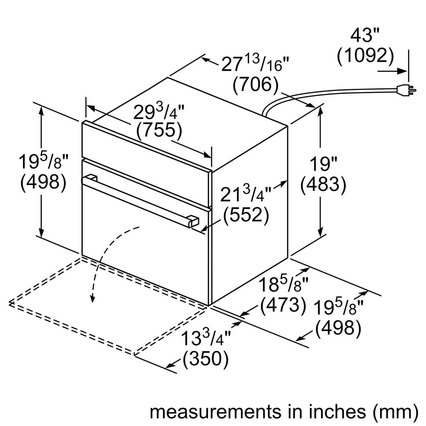 500 Series, 30", Microwave, SS, Drop Down Door