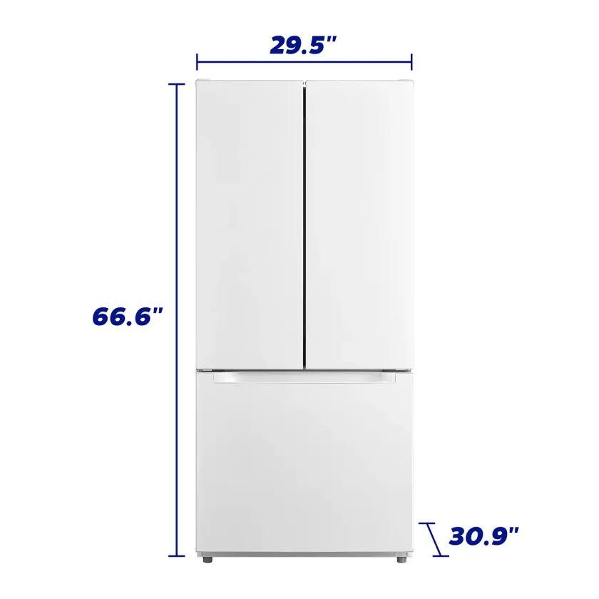 Element Electronics 18.4 cu. ft. French Door Refrigerator - White, ENERGY STAR (ERFD19CGCW)