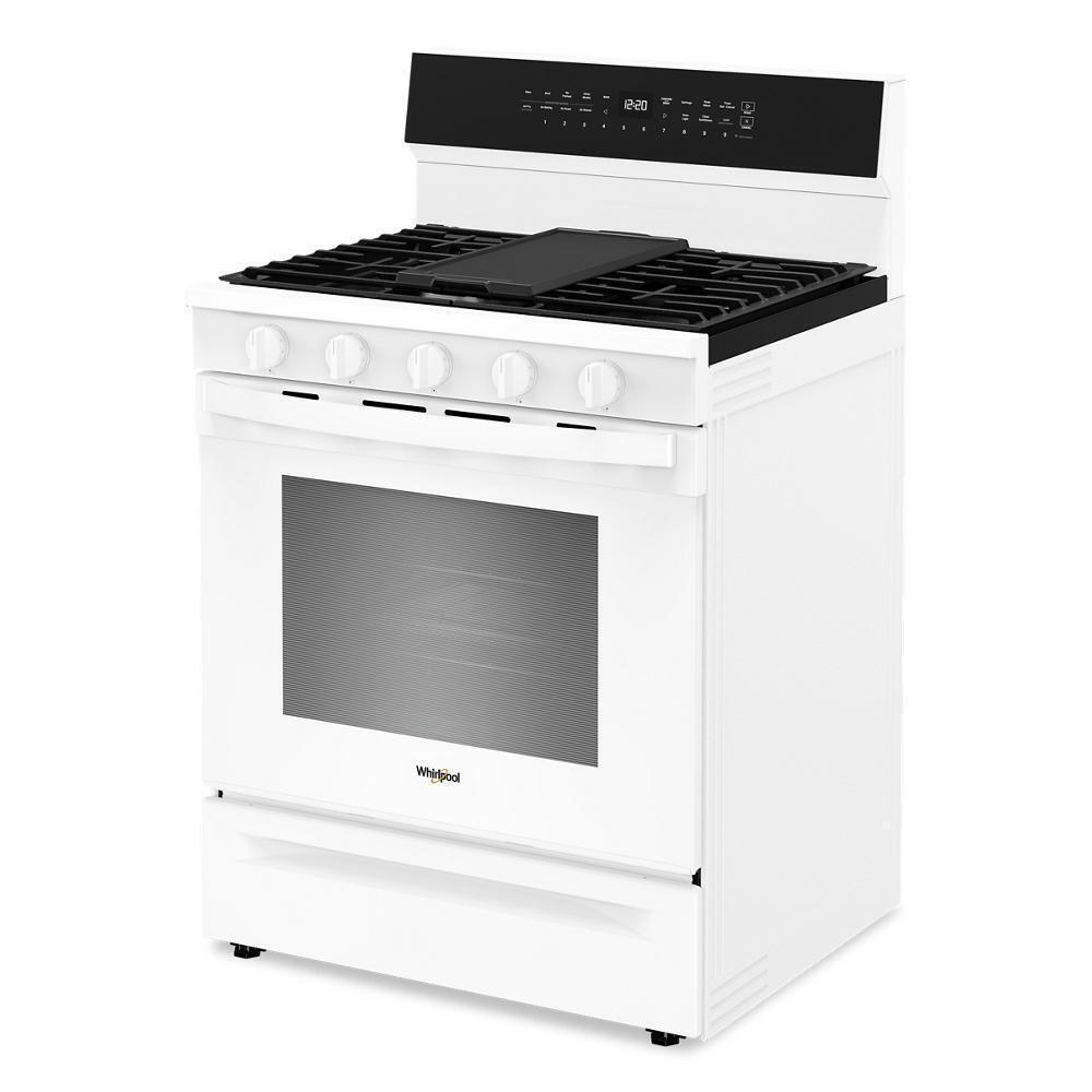 30-inch Smart Gas Range with Air Cooking Technology, No Preheat Air Fry, Steam/Self Clean and High Speed Preheat