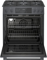 800 Series Gas Slide-in Range 30" Black Stainless Steel