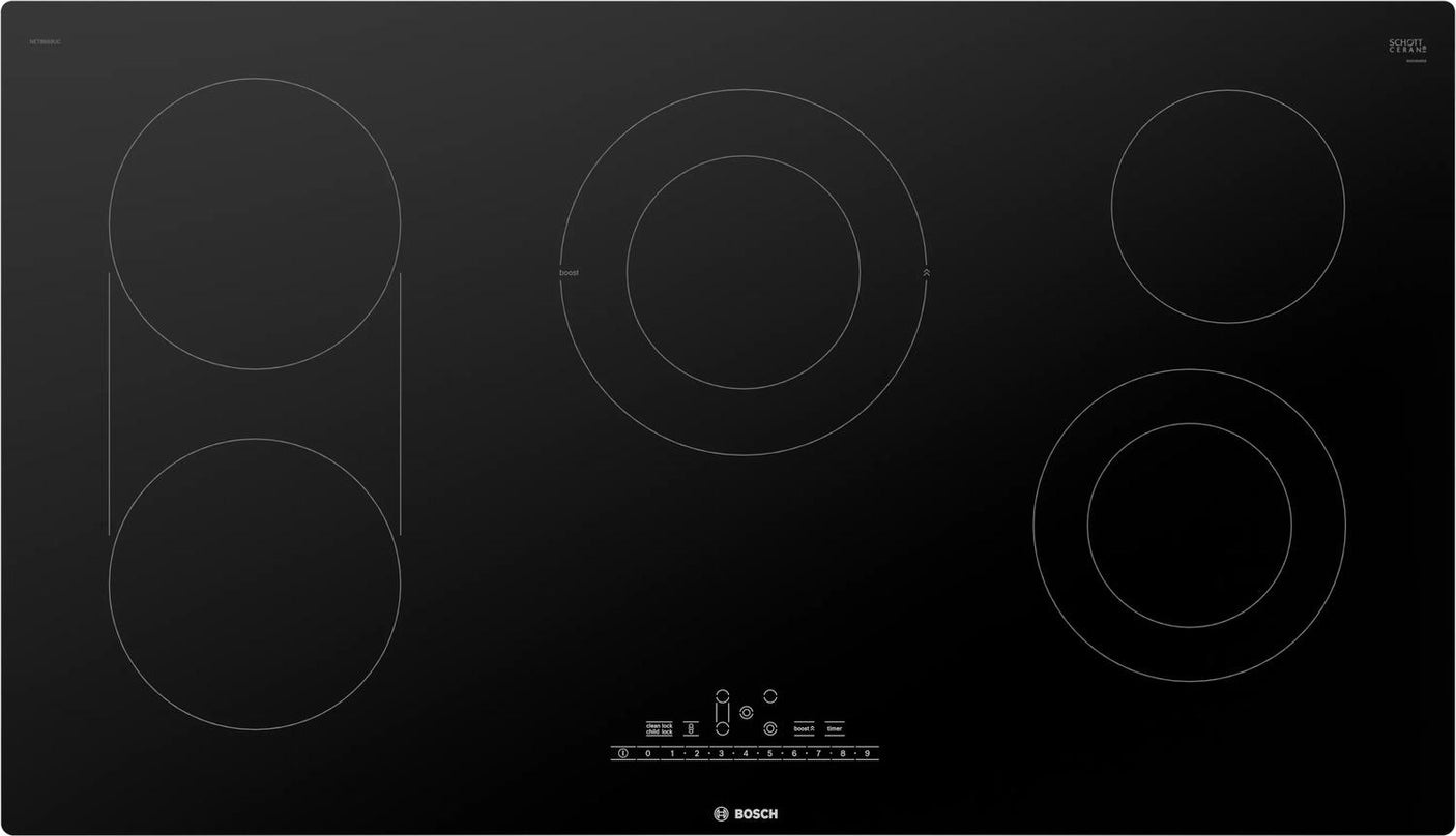 800 Series Electric Cooktop 36 Black, Without Frame