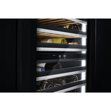 Panel-Ready 24" Built-In Undercounter Wine Cellar - Left Swing