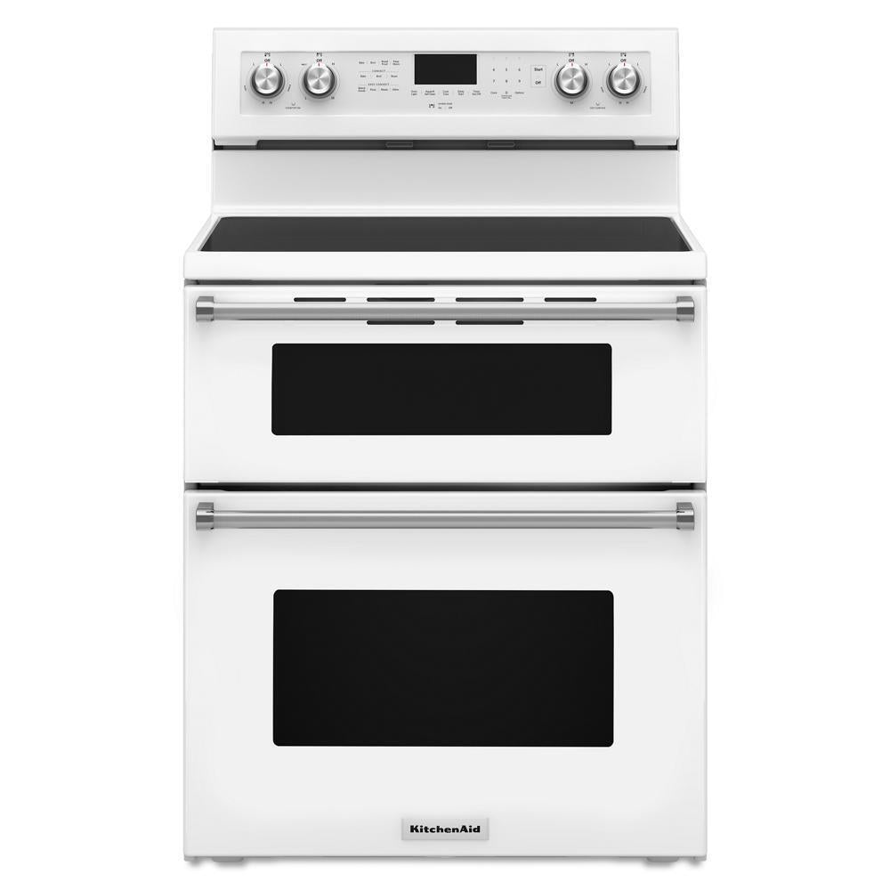 30-Inch 5 Burner Electric Double Oven Convection Range