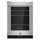 RISE™ 24" Under Counter Glass Door Refrigerator, Left Swing