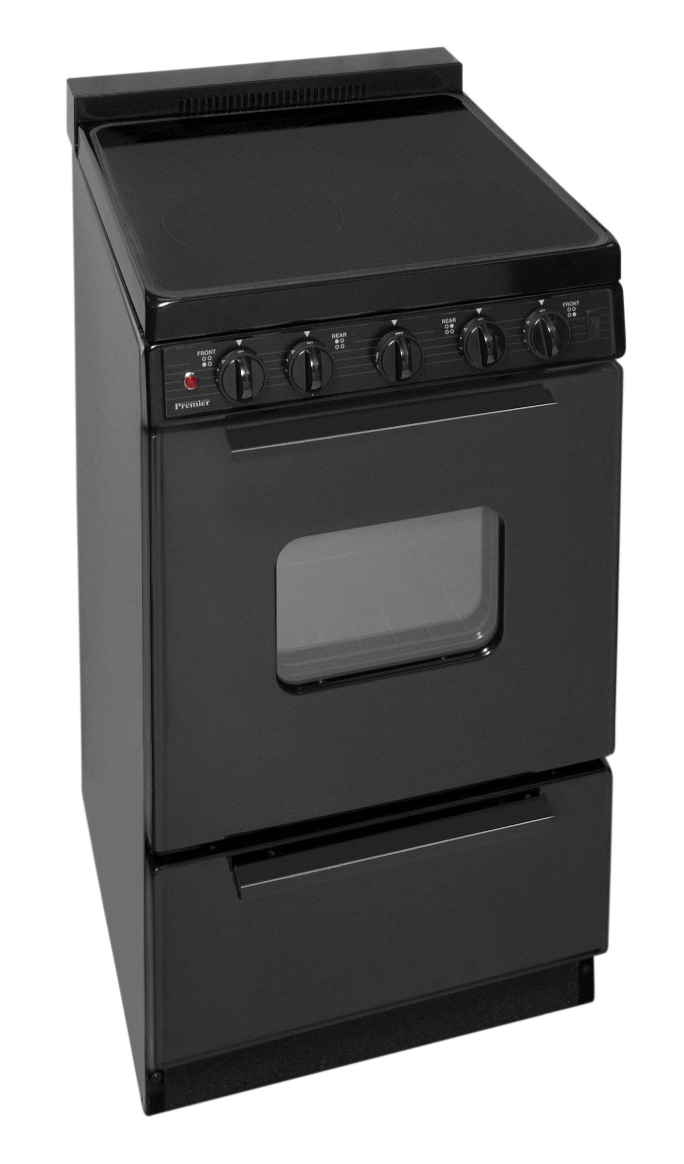 20 in. Freestanding Smooth Top Electric Range in Black