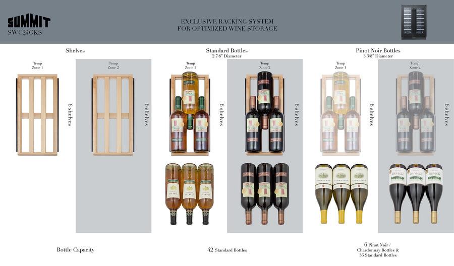 24" Wide Built-in Wine Cellar