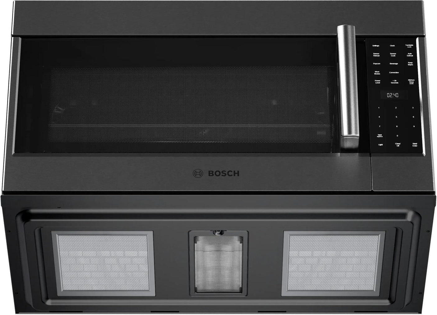 800 Series Over-The-Range Microwave 30" Left SideOpening Door, Black Stainless Steel