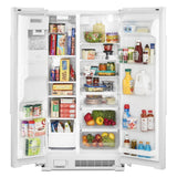 36-Inch Wide Side-by-Side Refrigerator with Exterior Ice and Water Dispenser - 25 Cu. Ft.