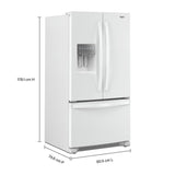 36-Inch Wide French Door Bottom Mount Refrigerator - 25 cu. ft.