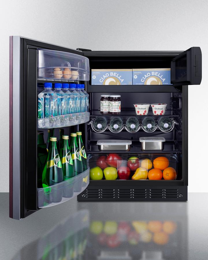 24" Wide Refrigerator-freezer, ADA Compliant (panel Not Included)