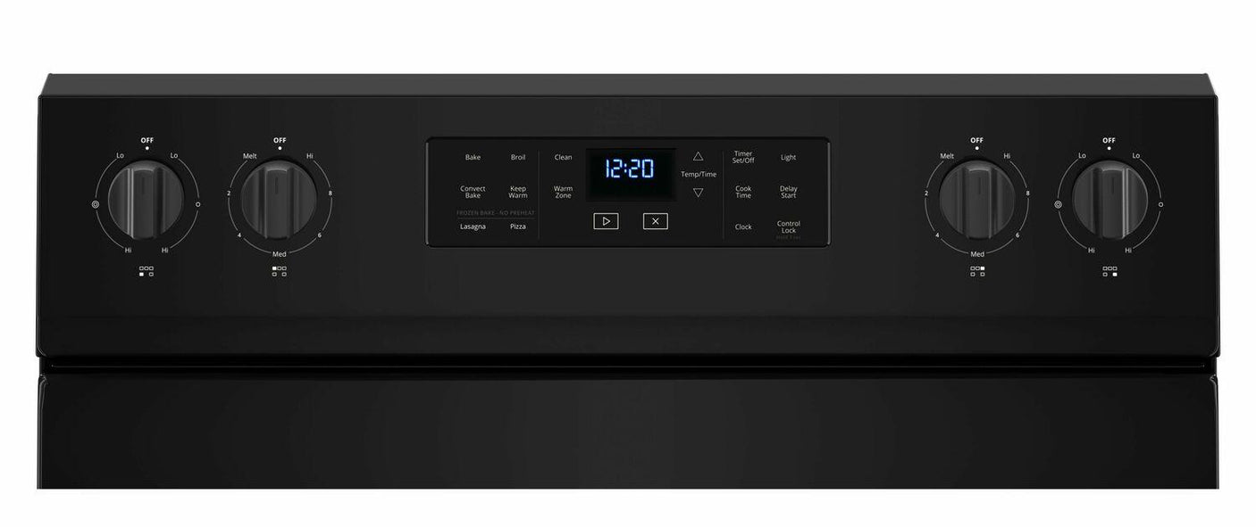 5.3 cu. ft. Whirlpool® electric range with Frozen Bake™ technology - Black