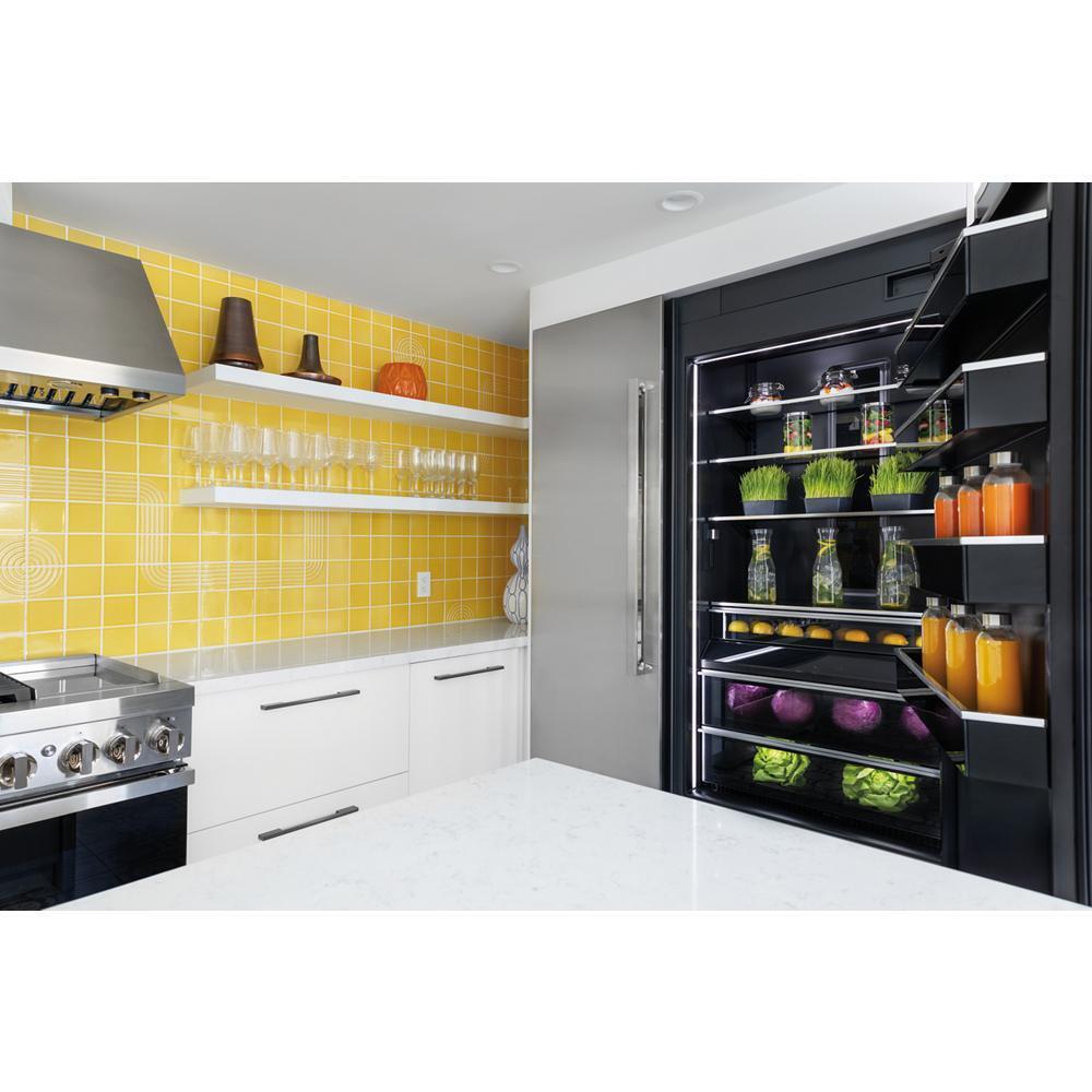 24" Built-In Column Freezer with NOIR™ Panel Kit, Left Swing