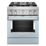 KitchenAid® 30'' Smart Commercial-Style Dual Fuel Range with 4 Burners