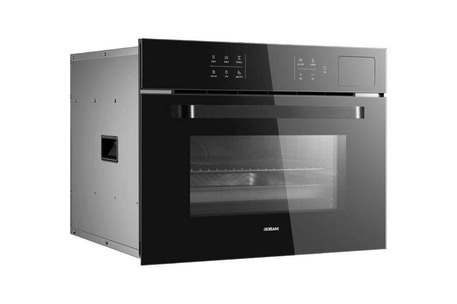 ROBAM 24-in Air Fry Convection European Element Single Electric Wall Oven (Black)