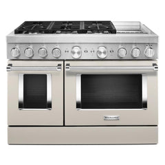 KitchenAid® 48'' Smart Commercial-Style Dual Fuel Range with Griddle