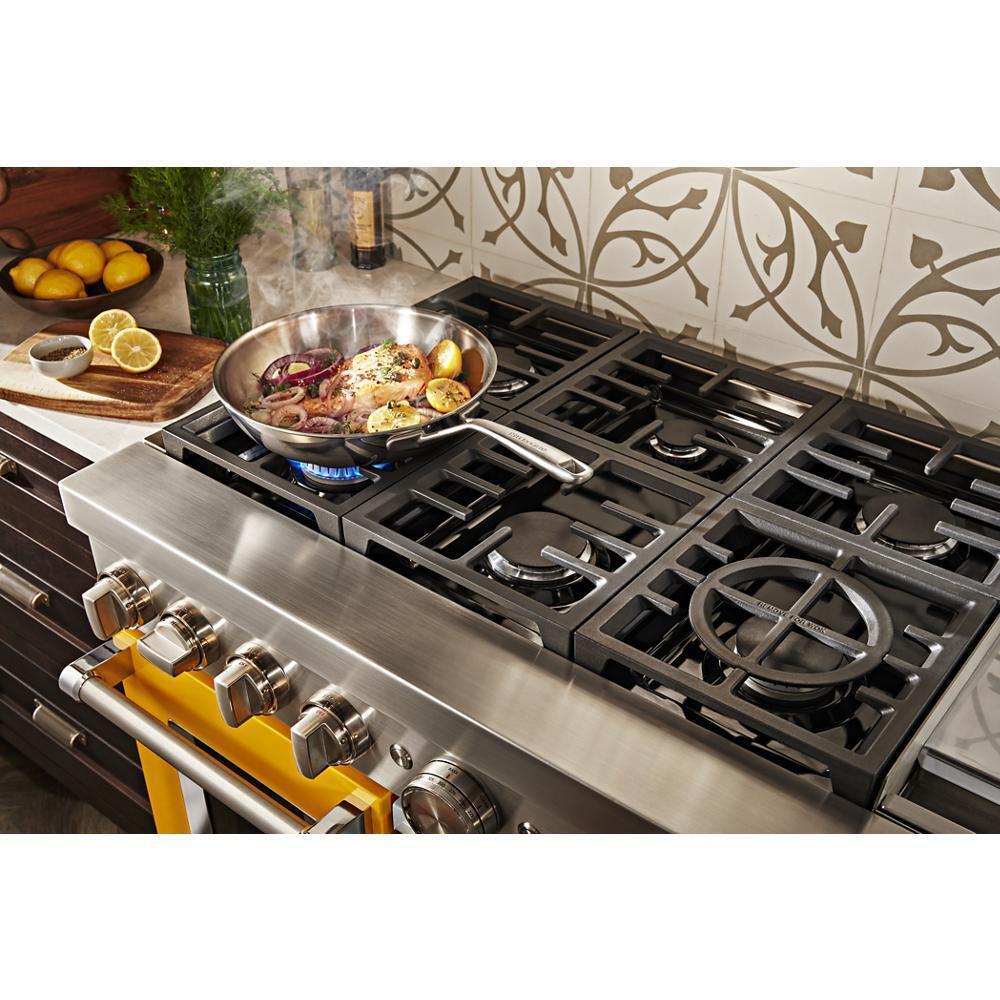 KitchenAid® 48'' Smart Commercial-Style Dual Fuel Range with Griddle