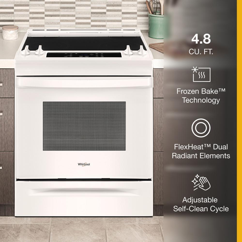 4.8 Cu. Ft. Whirlpool® Electric Range with Frozen Bake™ Technology