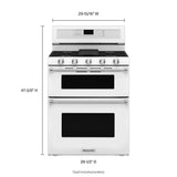 30-Inch 5 Burner Gas Double Oven Convection Range