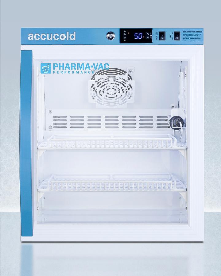 2 CU.FT. Compact Vaccine Refrigerator, Certified To Nsf/ansi 456 Vaccine Storage Standard