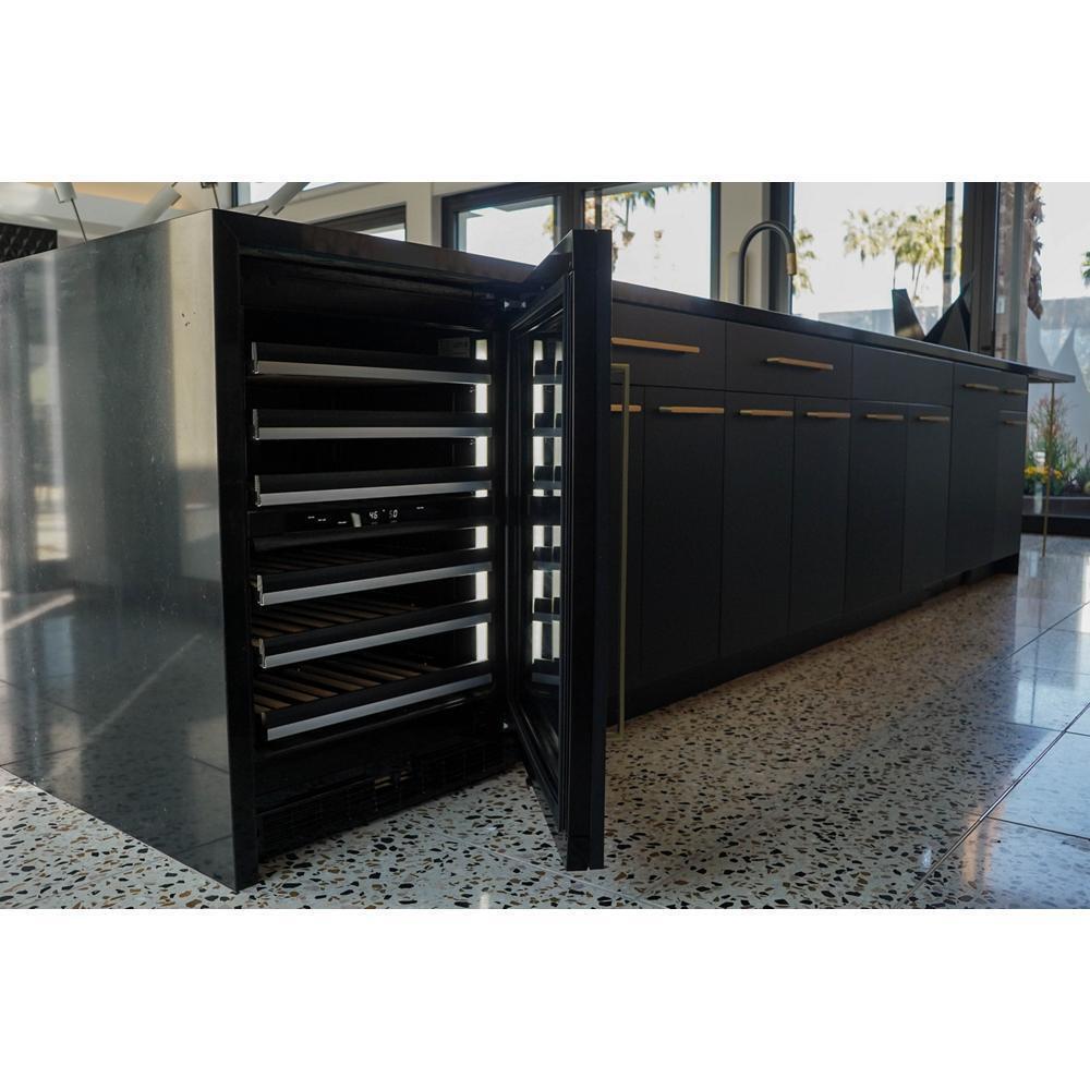 Panel-Ready 24" Built-In Undercounter Wine Cellar - Right Swing