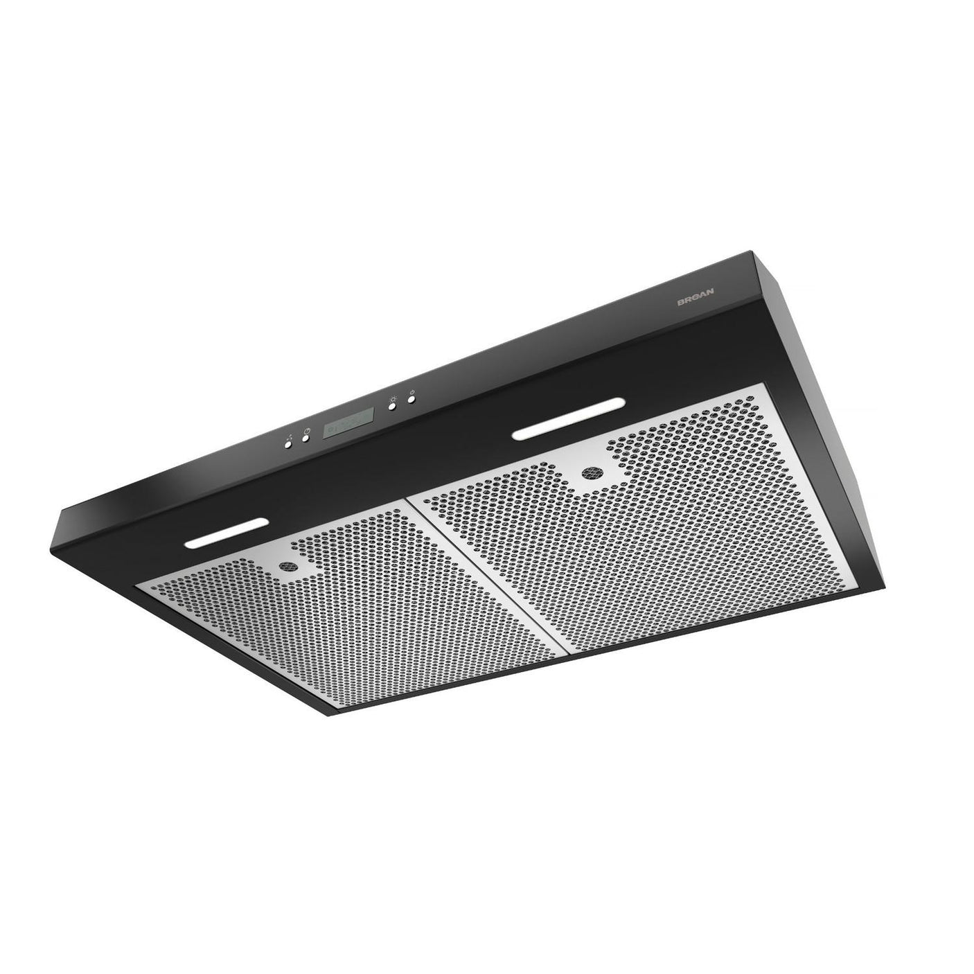 Broan® Glacier 30-Inch Convertible Under-Cabinet Range Hood, 450 Max Blower CFM, Black