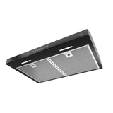 Broan® Glacier 30-Inch Convertible Under-Cabinet Range Hood, 450 Max Blower CFM, Black