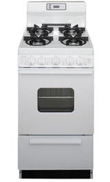 20 in. Freestanding Gas Range in White