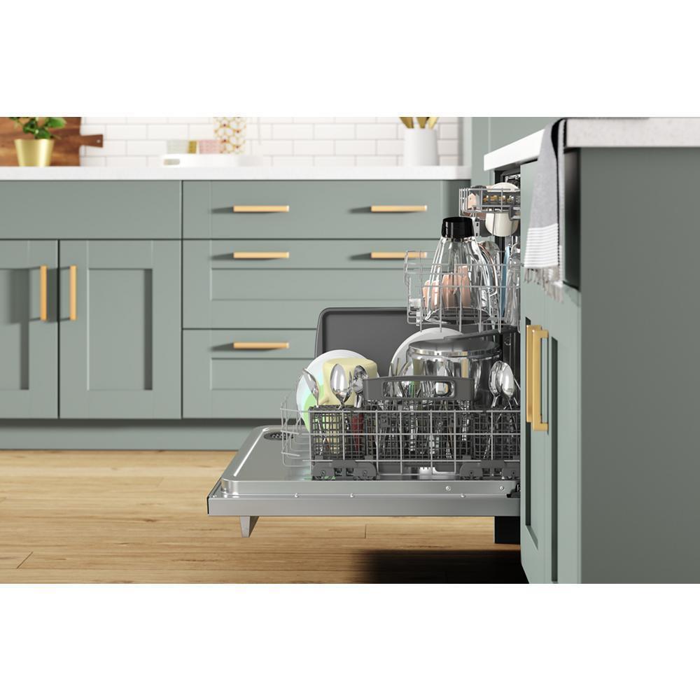 Fingerprint Resistant Quiet Dishwasher with 3rd Rack & Large Capacity