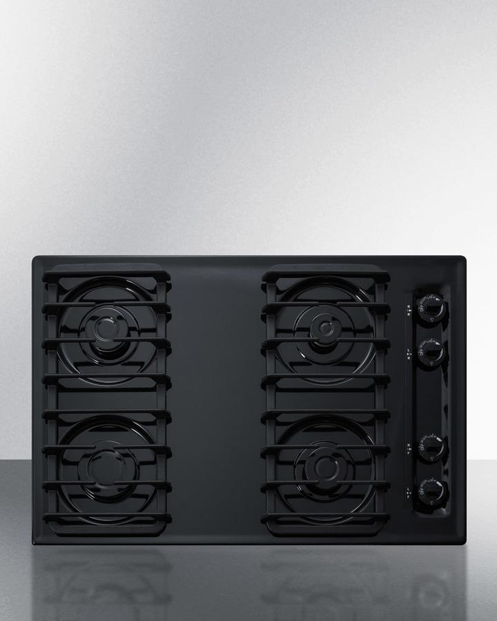 30" Wide 4-burner Gas Cooktop