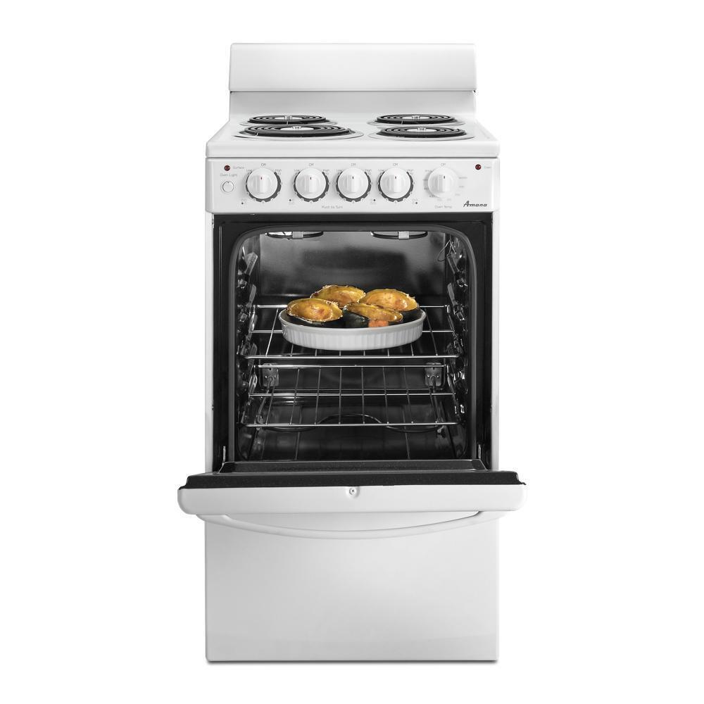 20-inch Amana® Electric Range Oven with Versatile Cooktop