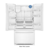 36- Inch Wide French Door Refrigerator with PowerCold® Feature - 25 Cu. Ft.