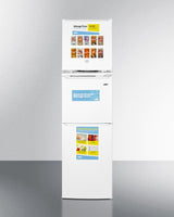 19" Wide Allergy-free Refrigerator/general Purpose Refrigerator-freezer Combination