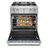 KitchenAid® 30'' Smart Commercial-Style Dual Fuel Range with 4 Burners