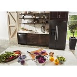 24.8 cu ft. Side-by-Side Refrigerator with Exterior Ice and Water and PrintShield™ Finish