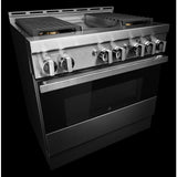 36" NOIR™ Gas Professional-Style Range with Chrome-Infused Griddle