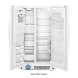 36-inch Wide Side-by-Side Refrigerator - 25 cu. ft.