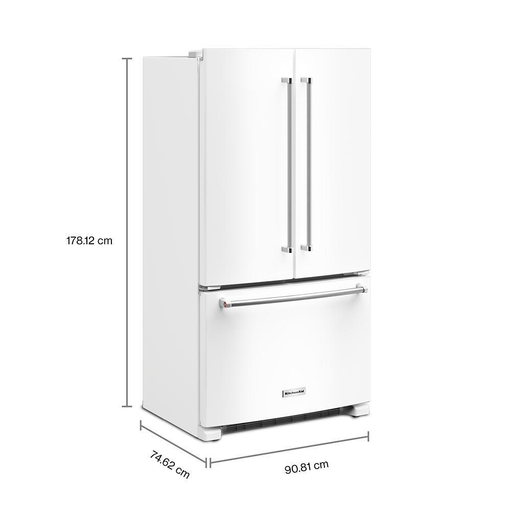 20 cu. ft. 36-Inch Width Counter-Depth French Door Refrigerator with Interior Dispense