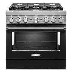 KitchenAid® 36'' Smart Commercial-Style Dual Fuel Range with 6 Burners