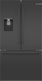 500 Series French Door Bottom Mount Refrigerator 36" Black Stainless Steel