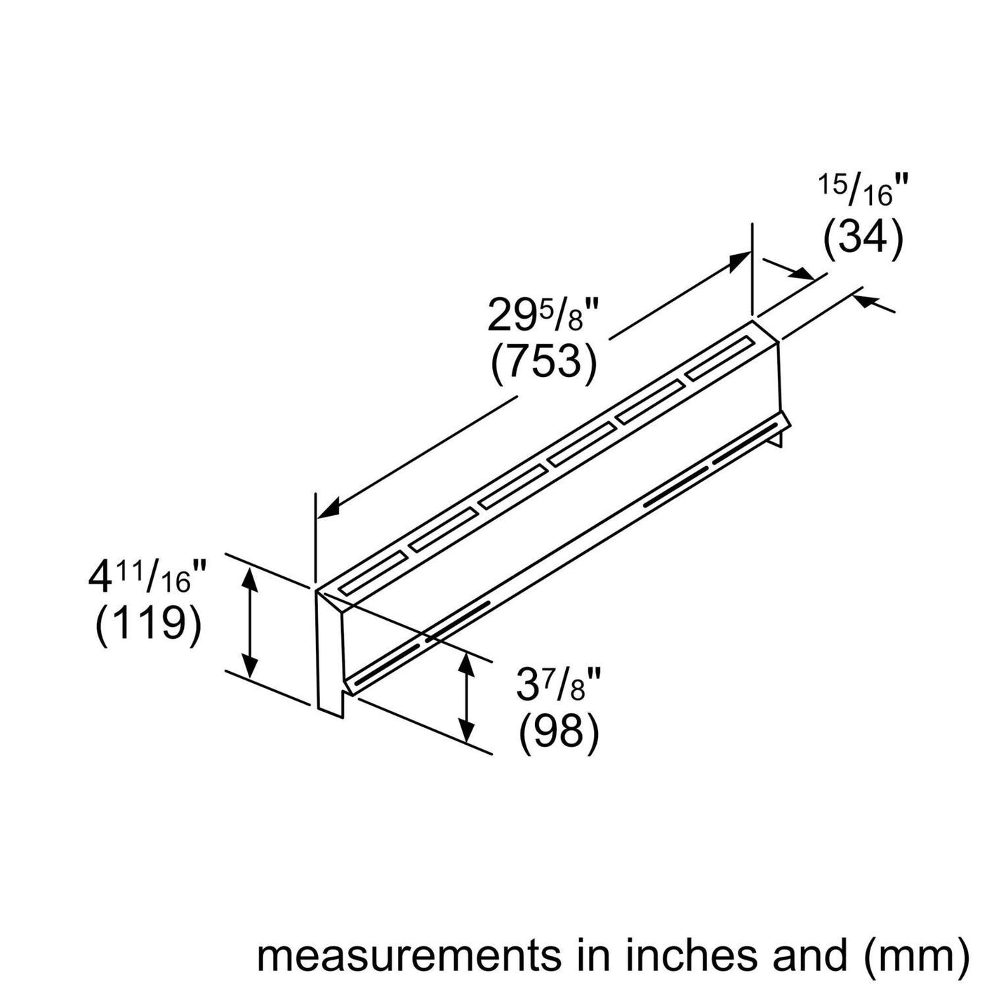 4" Low Back Accessory for DF Slide-in Ranges