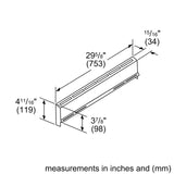 4" Low Back Accessory for DF Slide-in Ranges