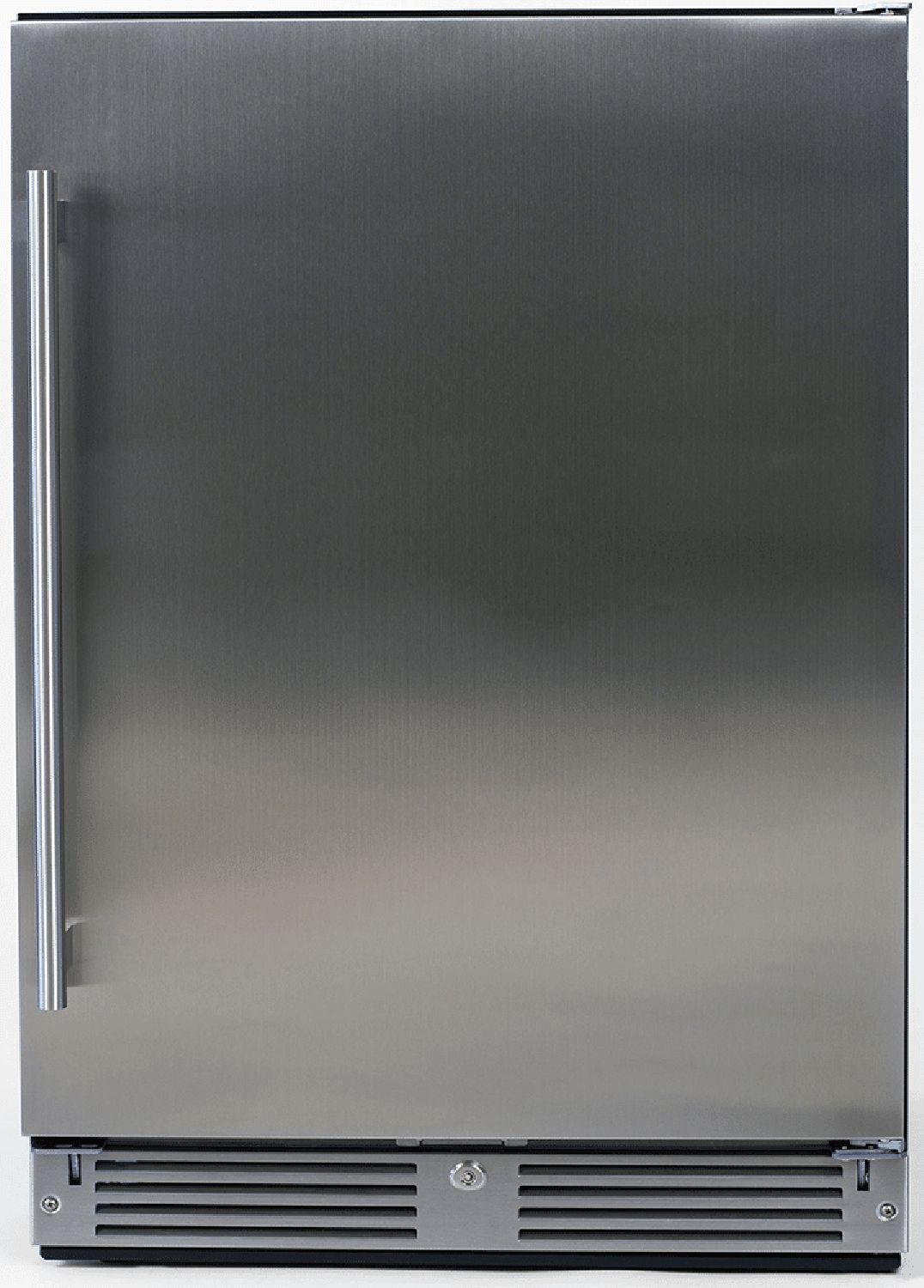 24" Outdoor Refrigerator Solid SS RH