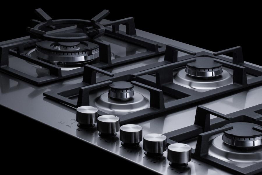 34" Wide 5-burner Propane Gas Cooktop In Stainless Steel