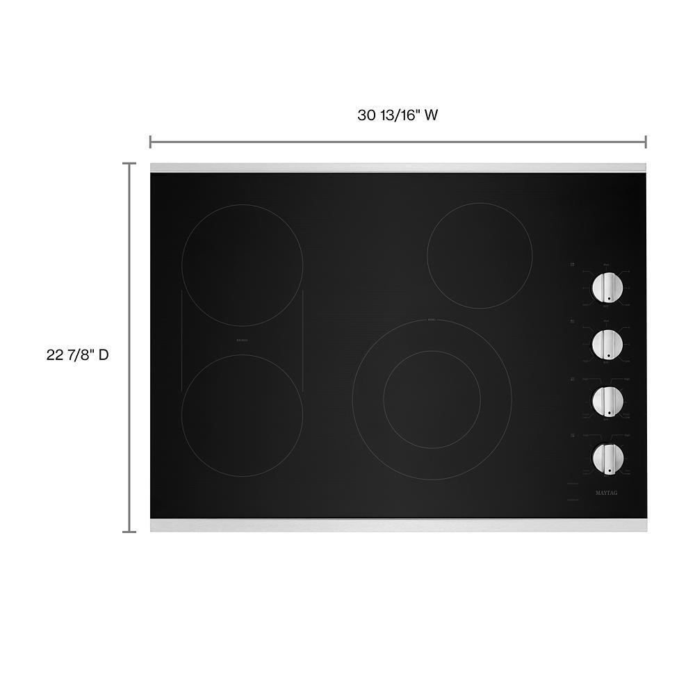 30-Inch Electric Cooktop with Reversible Grill and Griddle