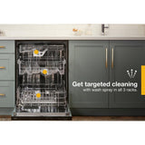 Fingerprint Resistant Dishwasher with 3rd Rack & Large Capacity