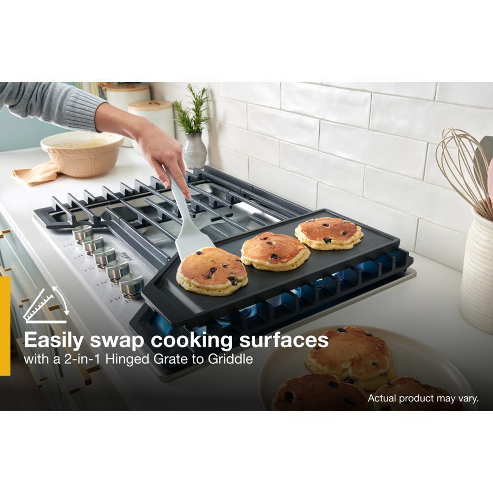 36-inch Gas Cooktop with 2-in-1 Hinged Grate to Griddle