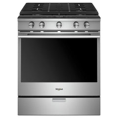 5.8 cu. ft. Smart Slide-in Gas Range with EZ-2-Lift™ Hinged Cast-Iron Grates