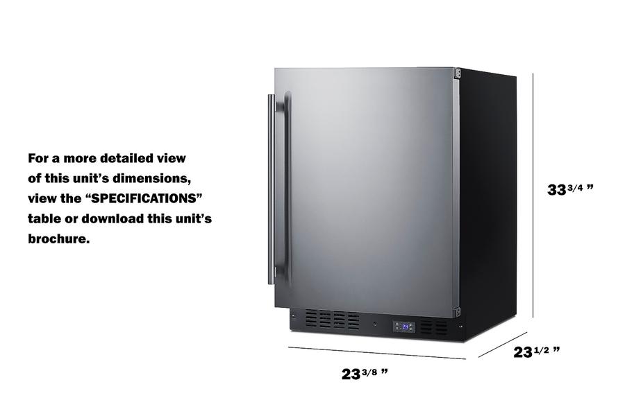 24" Wide Built-in All-freezer With Icemaker